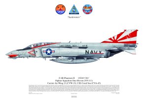 Print No.CC19 F-4B Phantom II, VF-111, USN